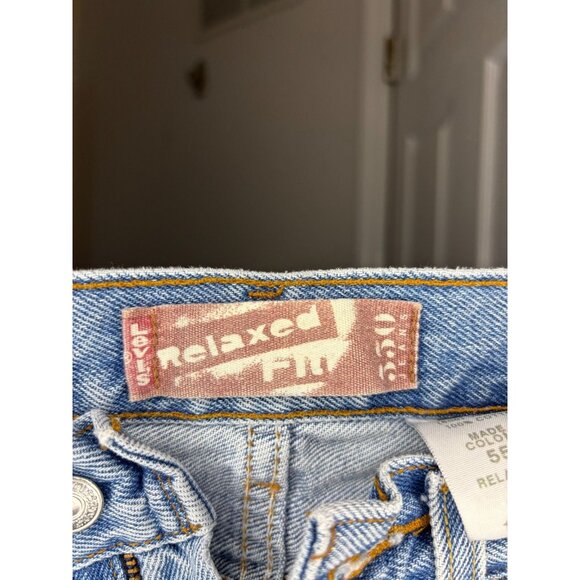 LEVI'S 550 Relaxed Fit Boys 10 Slim 5-Pocket 23X25 Denim Light Wash Jeans - Picture 7 of 9